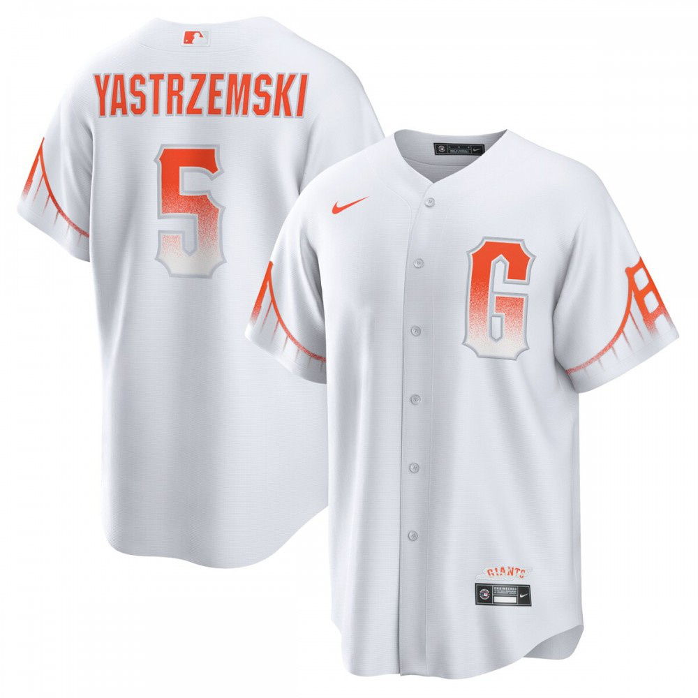 Mike Yastrzemski San Francisco Giants 2021 City Connect Replica Player Jersey - White-Pro Kit Vault | Brand New 26/27 Sports Jerseys